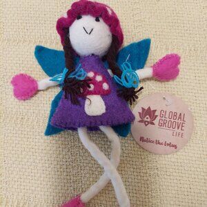 NWT Mushroom Bonnet Tooth Fairy-Brunette